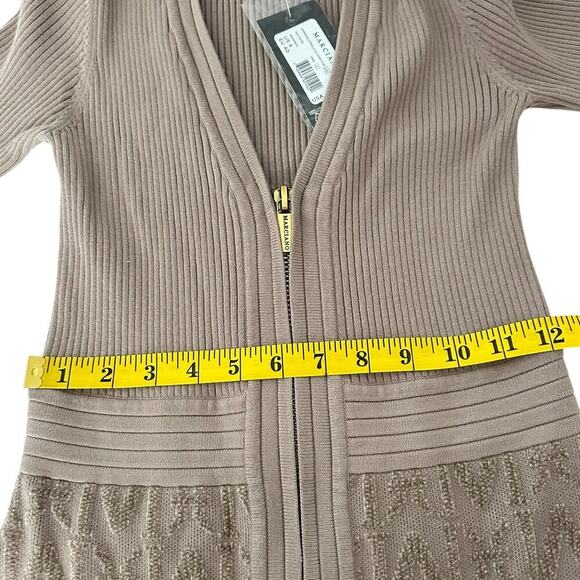 NWTs Marciano by Guess Hermione Chenille Sweater Dress in Beige (4) - Picture 8 of 15